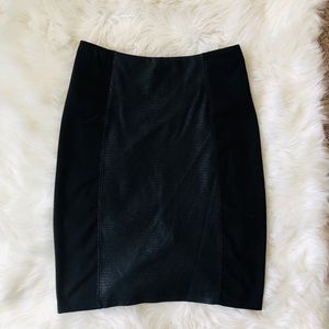 Liverpool  faux snake panel skirt